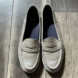 Cole Haan Grand.OS Women’s Metallic Loafers - Light Gray